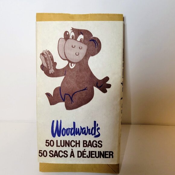 Woodward’s Lunch Bags Vintage Department Store Paper Advertising Approx 38 / 48 - Picture 4 of 16